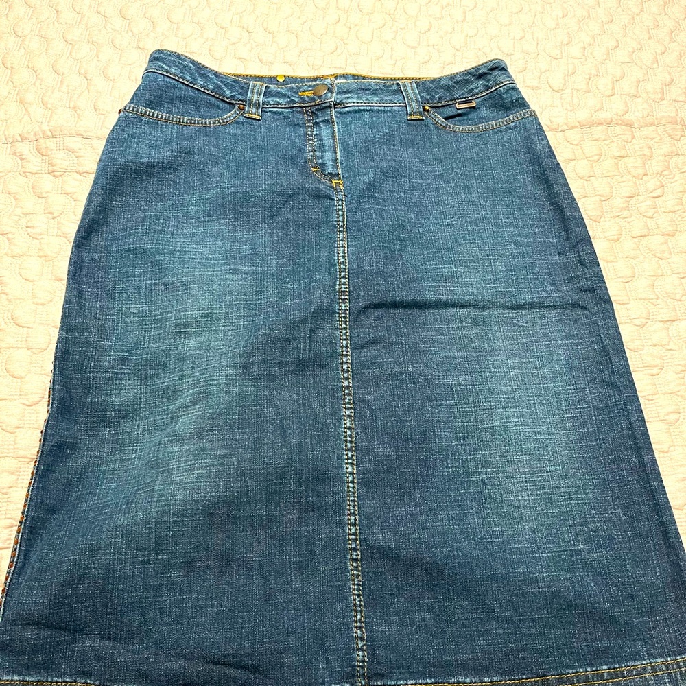 Vintage Escada Sport Jean Skirt Size 38